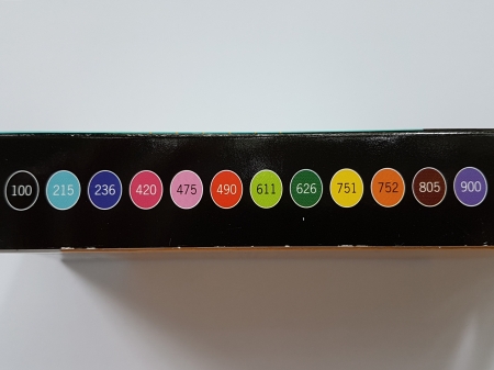 Marker pentru textile DARWI TEX - set 12 culori [2]