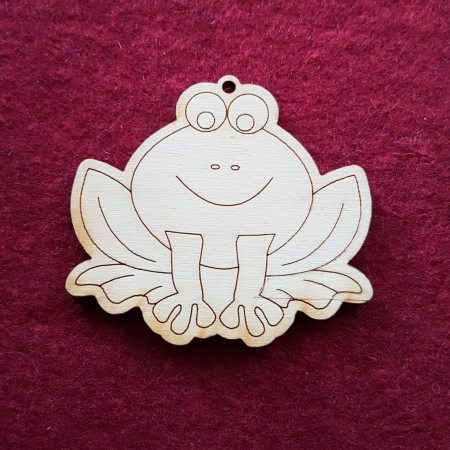 Flora/Fauna - figurina-din-lemn-broscuta
