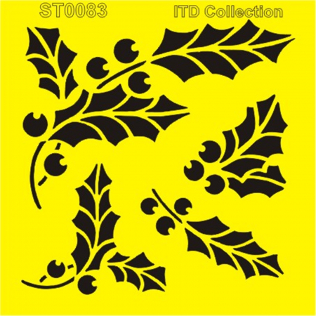 Sabloane plastic flexibile - sablon-flexibil-ilicele-16x16cm-itd-collection-st0083a