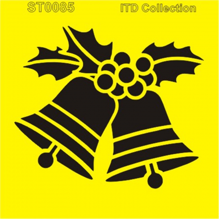 Sabloane plastic flexibile - sablon-flexibil-clopotele-cu-ilicele-16x16cm-itd-collection-st0085a