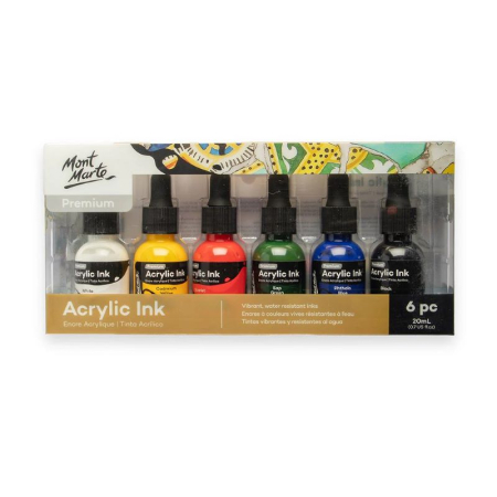 Arta plastica - Acrylic Ink –  Set 6 x 20 ml