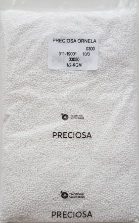 Margele nisip Preciosa Ornela 10/0 - Alb 03050 [1]