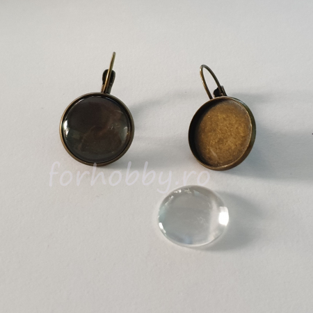 Baze si accesorii tehnice - baza-cercei-si-cabochon-sticla-rotund-16mm