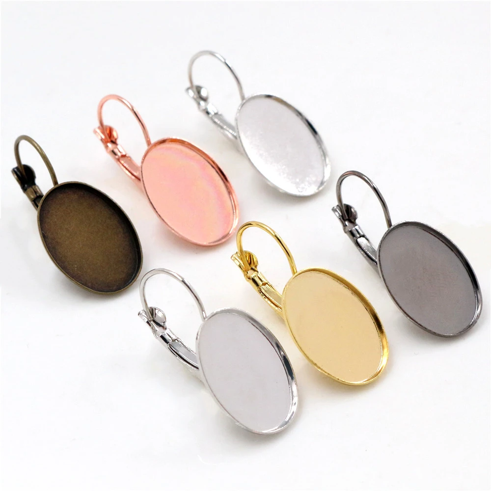 Margele si accesorii - baza-cercei-si-cabochon-sticla-13x18mm-oval