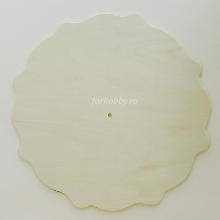 Confectionare ceasuri - cadran-ceas-diy-din-lemn-rotund-cu-margini-serpuite