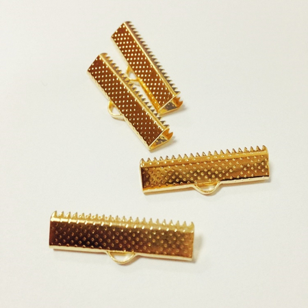 Baze si accesorii tehnice - capat-snur-panglica-30x6mm-auriu