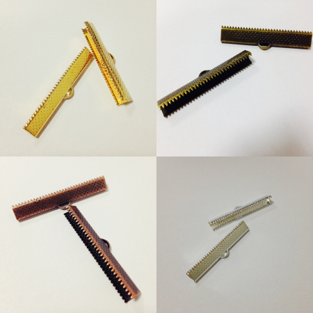 Baze si accesorii tehnice - capat-snur-panglica-35x6mm-auriu-bronz-cupru