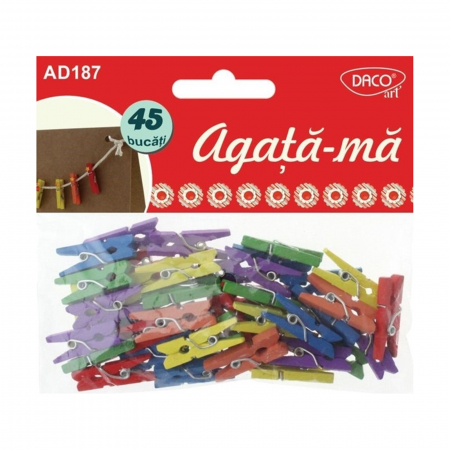 Bile, cercuri, prinsori - prinsori-cleme-carlige-lemn-25-x-3-mm-colorate-daco-ad187