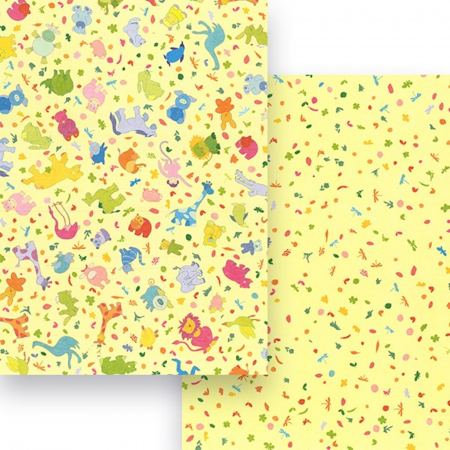 Hartie craft - Carton colorat cu 2 fete A4 Marpa Jansen - Animale