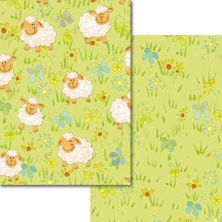 Hartie craft - Carton colorat cu 2 fete A4 Marpa Jansen - Oite pe camp