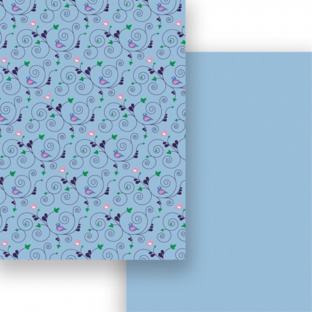 Hartie craft - Carton colorat cu 2 fete A4 Marpa Jansen - Pasari