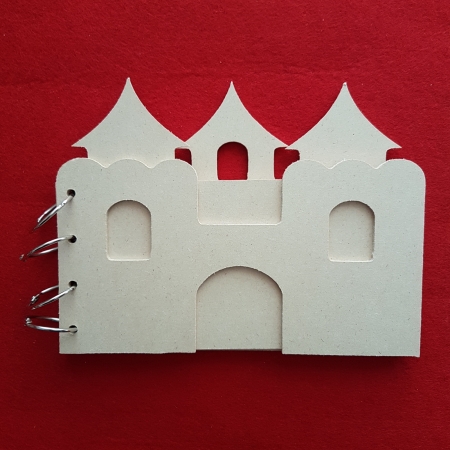Hobby - Coperți Album Foto din Lemn Natur – Model Castel – 15 x 20 cm