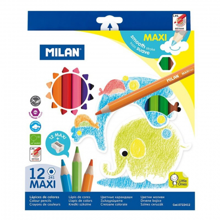 Desen - creion-color-maxi-12-culori-hexagonal-milan-0722412