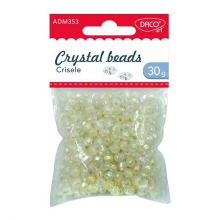 Perle/margele acrilice/lemn - cristale-acrilice-fatetate-crisele-30g-daco-ad353