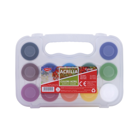 Culori, vopsele de baza - culori-acrilice-set-12-acrilia-daco-cu320