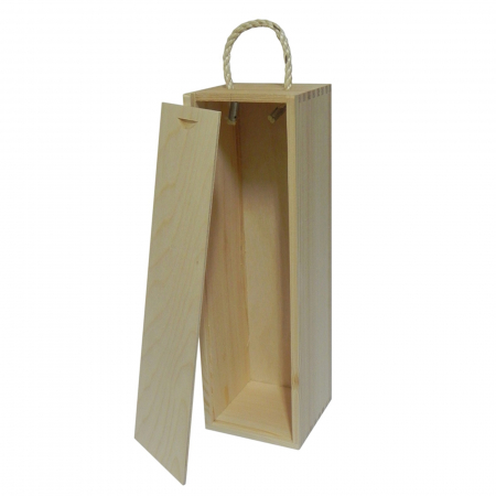 Cutii, suporturi - cutie-din-lemn-pentru-vin-9.7x10x34.5cm