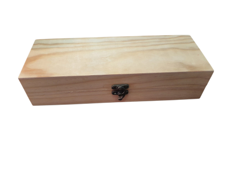Hobby - Cutie Dreptunghiulară din Lemn Natur 28,5 x 10 x 6 cm