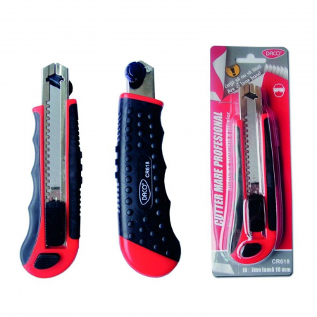 Ustensile, aparate - cutter-mare-profesional-retractabil-18mm-daco-cr618