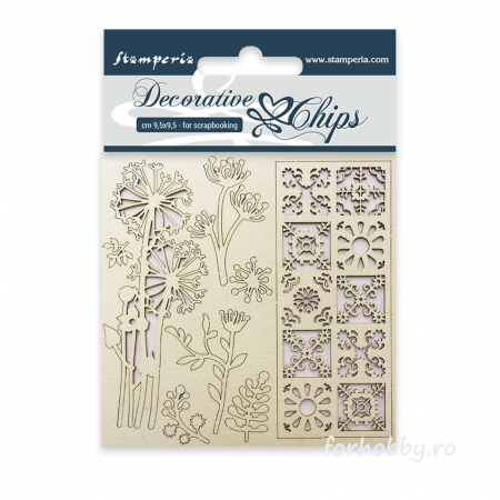 Ornamente - chipboard-flori-si-mozaic-stamperia-scb02