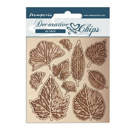 Lemn - decorative-chips-leaves-stamperia-scb123