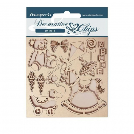 Lemn - decorative-chips-baby-toys-stamperia-scb126