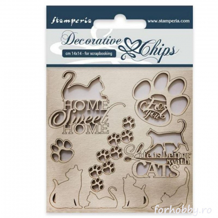 Ornamente - chipboard-pisici-stamperia-scb26