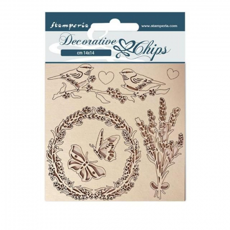 Lemn - decorative-chips-provence-garland-stamperia-scb116