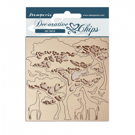Lemn - decorative-chips-savana-adventure-stamperia-scb128