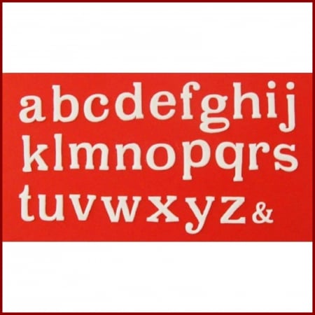 Decupator imprimeu Patchwork - Alfabet, litere mici de tipar [2]