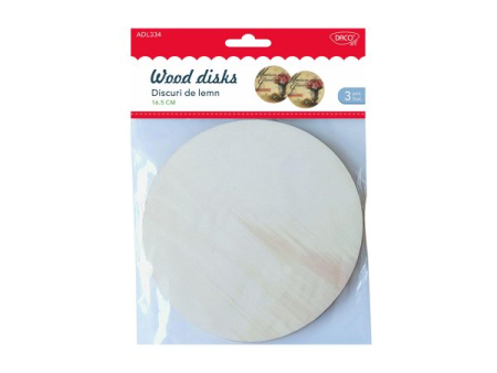 Discuri din Lemn ,16,5 cm-Set 3 Bucăți