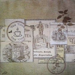 Servetele - servetel-decorativ-pentru-decoupage-33x33cm-tea-time-retro