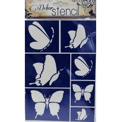 Sablon flexibil autoadeziv - Model cu fluturi