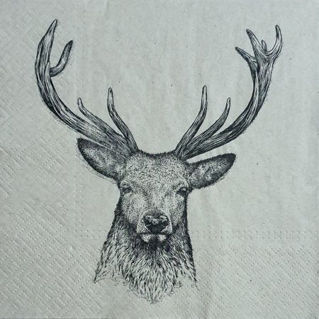 Animale - servetel-decorativ-pentru-decoupage-33x33cm-cerb