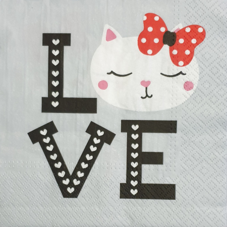 Decor - servetel-decorativ-pentru-decoupage-33x33cm-love
