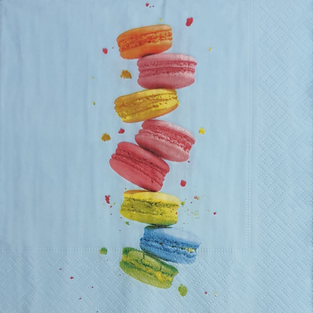 Hartie pentru decupaj - servetel-decorativ-pentru-decoupage-33x33cm-macarons