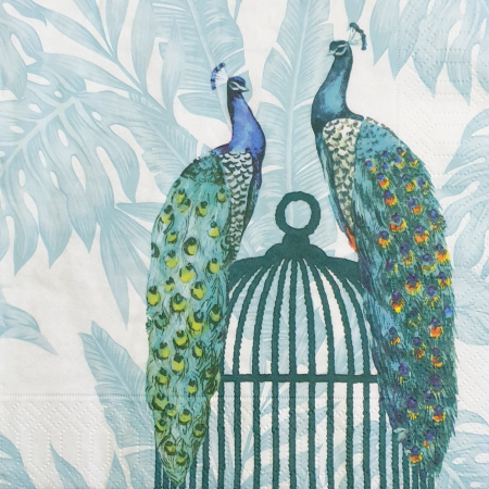 Animale - servetel-decorativ-pentru-decoupage-33x33cm-paun
