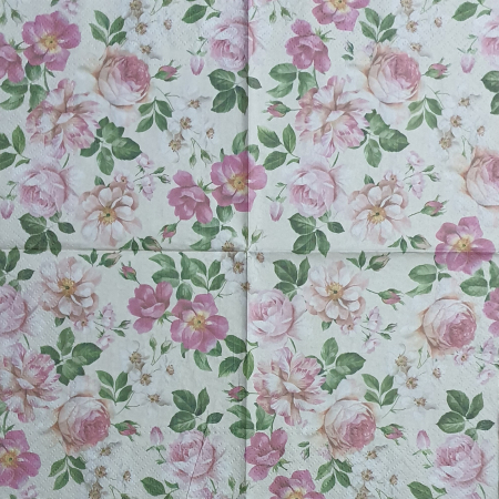 Florale, peisaje - servetel-pentru-decoupage-33x33cm-trandafiri-2