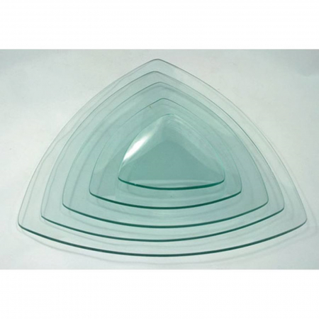 Platouri - farfurie-sticla-decorativa-triunghiulara-13-19-24-25-29cm