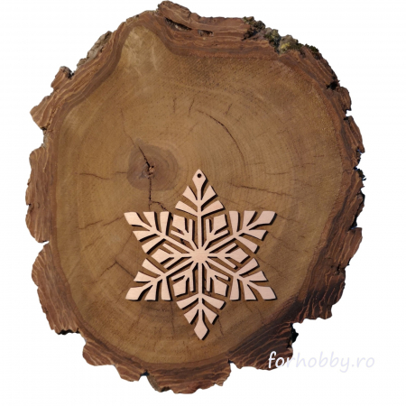 Hobby - figurina-lemn-fulg-de-nea-9cm-cutcat-2