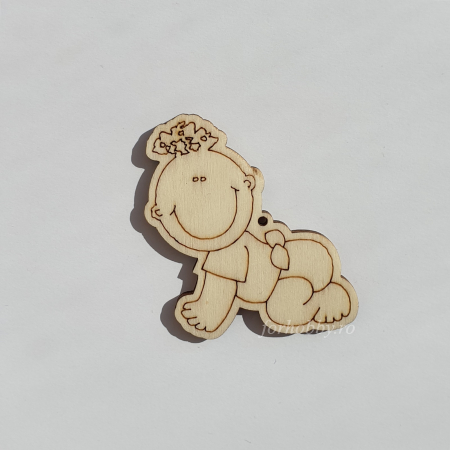 Diverse - Figurina din lemn - Bebe baietel