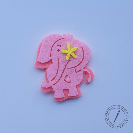 Fetru - figurine-din-fetru-elefant