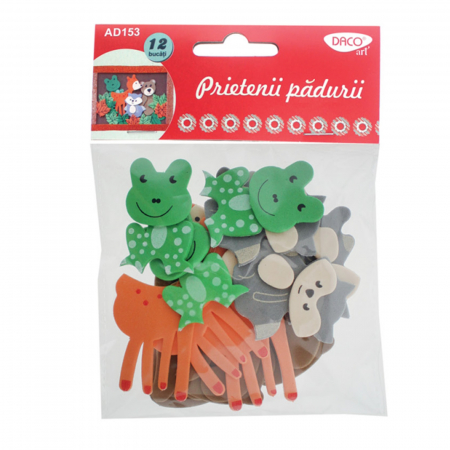 Figurine din spuma - figurine-spuma-autoadeziva-prietenii-padurii-daco-ad153
