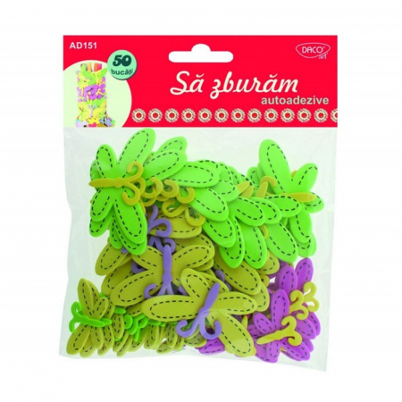Figurine din spuma - figurine-spuma-autoadeziva-fluturi-sa-zburam-daco-ad151