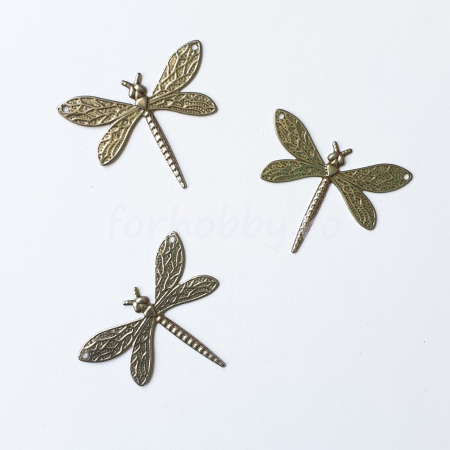 Margele si accesorii - forme-decorative-din-metal-libelule-3.6x2.7cm-set-3bc
