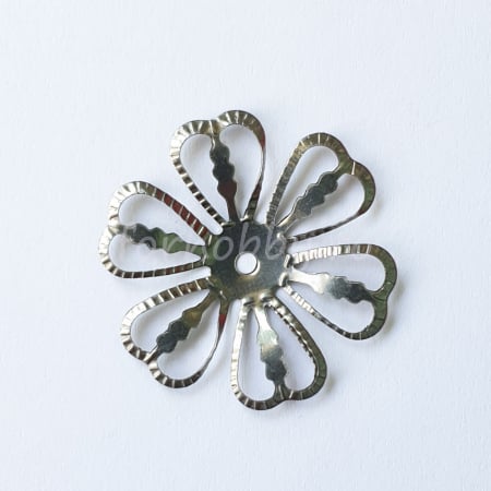 Margele si accesorii - forme-decorative-din-metal-flo-filigranri-3cm-set-5bc