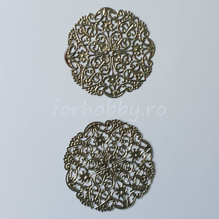 Margele si accesorii - forme-decorative-din-metal-filigran-5cm-set-2bc