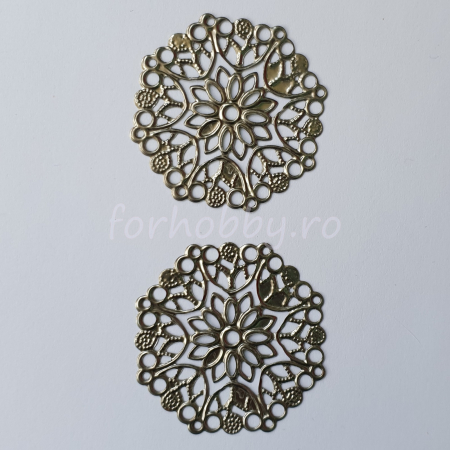 Margele si accesorii - forme-decorative-din-metal-filigran-4.8cm-set-2bc