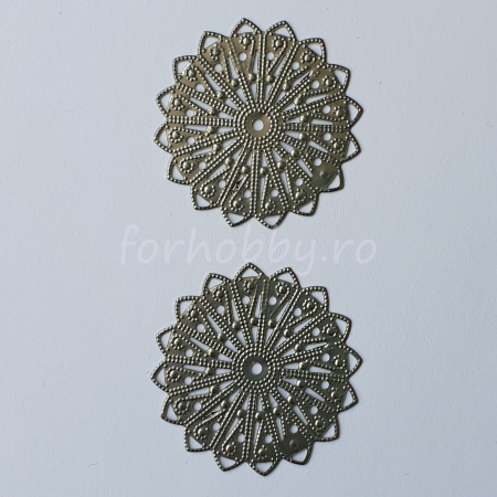 Margele si accesorii - forme-decorative-din-metal-filigran-3.5cm-set-2bc