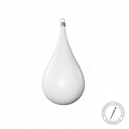 ornament-plastic-alb-lacrima-18cm [0]