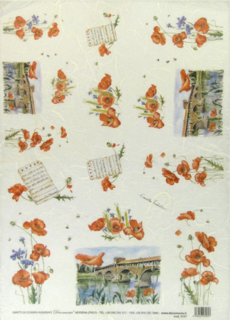 Hartie de orez - hartie-de-orez-decomania-floare-de-mac-5137